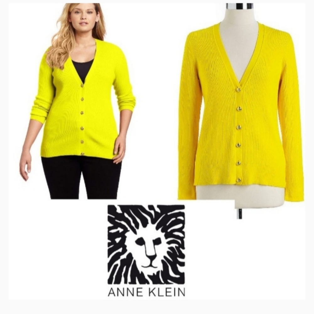 Anne klein yellow sweater Large